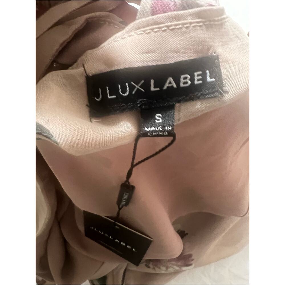 JLUXLABEL Blush Floral Strapless Maxi Dress Romantic Garden Party NWT Size S - Picture 7 of 15